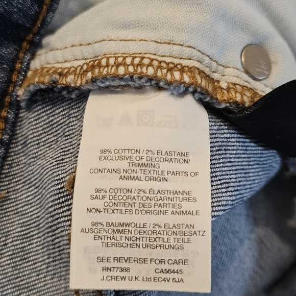 Madewell The High-Rise Slim Boyjean Knee-Rip Edition Blue, Size 28 - Picture 11 of 11
